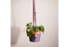 Coach Remade Hanging Plant Pot Holder In Purple Multi