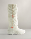 Hunter Women's Wanderer Insulated Tall Slouch Snow Boots In White