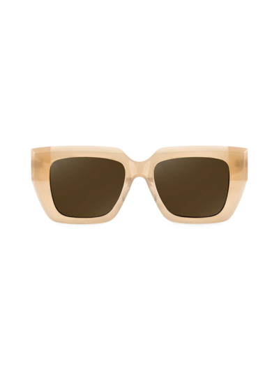 Aqs Women's 47mm Square Sunglasses In Nude