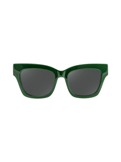 Aqs Women's 47mm Square Sunglasses In Green