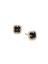 Effy Women's 14k Yellow Gold, Diamond & Onyx Stud Earrings In Onyx
