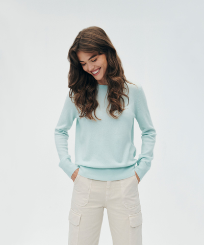 Naadam The Essential $75 Cashmere Sweater In Frost Green