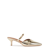 MALONE SOULIERS FRANKIE 45 GOLD LEATHER MULES