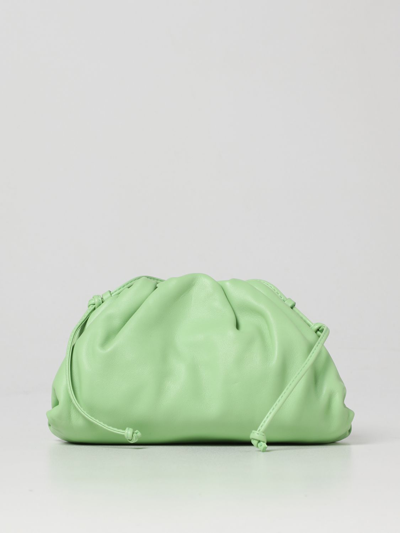 Bottega Veneta Mini Calfskin Pouch In Green