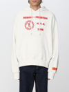 Heron Preston Medieval Back Heron Graphics Pullover Hoodie In White