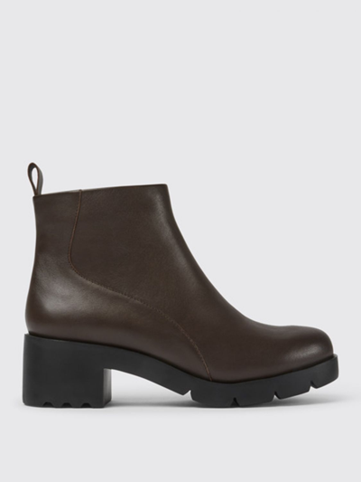 Camper Flat Ankle Boots  Women In Brown