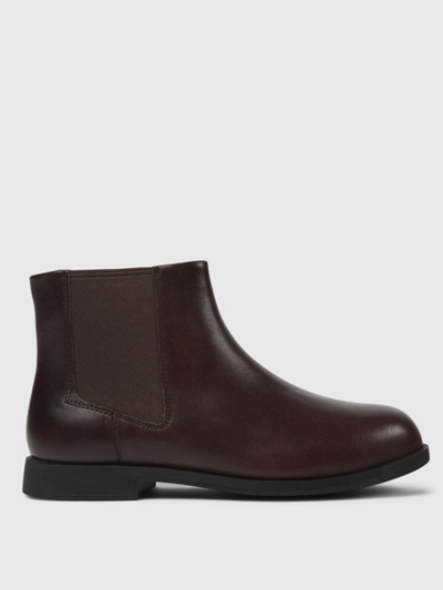 Camper Flat Ankle Boots  Women In Brown