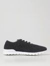 Kiton Embroidered-logo Sneakers In Grey