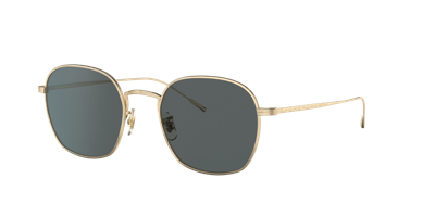 Oliver Peoples Ov1307st Brushed Gold Sunglasses In Midnight Express Polar