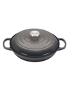 Le Creuset Signature Braiser With Ss Knob In Oyster