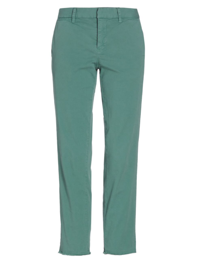 Nili Lotan Jenna Cotton Pants In Jade