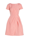 Carolina Herrera Icon Silk Faille Cocktail Dress In Azalea