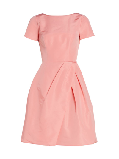 Carolina Herrera Icon Silk Faille Cocktail Dress In Blush