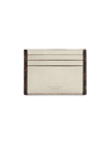 Coach Card Case With Horse And Carriage Print In Truffle/chalk