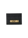 MOSCHINO WOMEN'S LEATHER CARD CASE