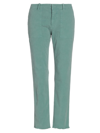 Nili Lotan East Hampton Ankle-crop Pants In Jade