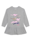 KENZO LITTLE GIRL'S & GIRL'S FRENCH TERRY GRAPHIC DRESS