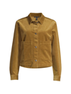 Eileen Fisher Corduroy Classic Collar Jacket In Butternut