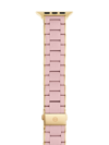 Michele Women's Goldtone Stainless Steel & Silicone Tri-link Apple Watch Bracelet/38/40/41 & 42/44/45/49mm In Pink