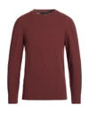 Lardini Sweaters In Brick Red