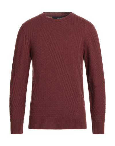 Lardini Sweaters In Brick Red