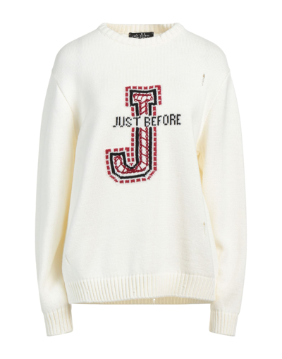 J·b4 Just Before Sweaters In Ivory
