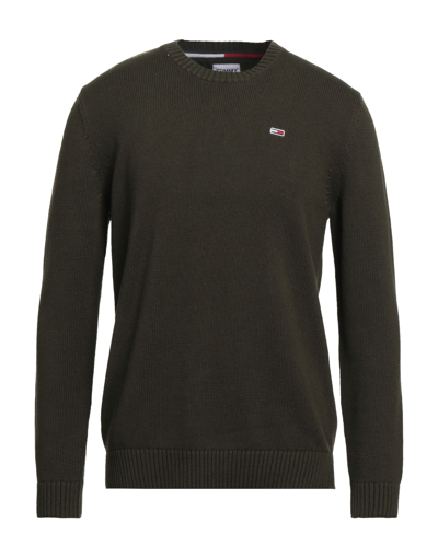 Tommy Jeans Sweaters In Military Green