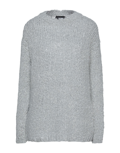 Alpha Studio Sweaters In Grey