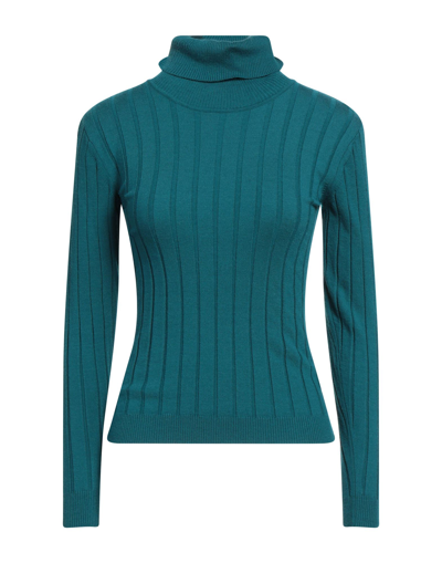 Gabardine Turtlenecks In Green