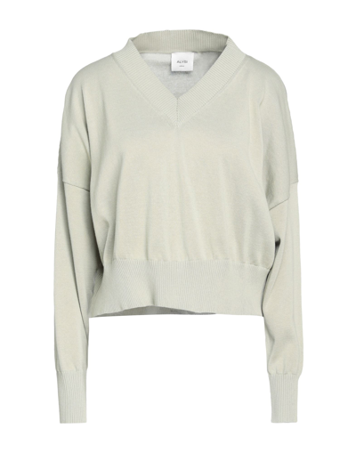 Alysi Sweaters In Sage Green