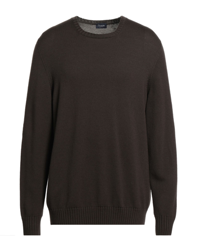 Drumohr Sweaters In Dark Brown