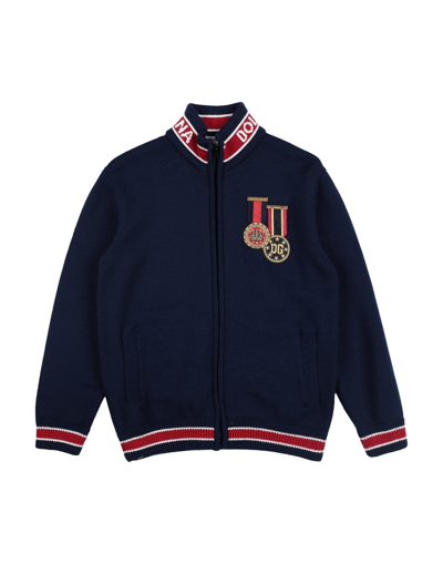 Dolce & Gabbana Kids' Cardigans In Blue