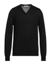 Vneck Sweaters In Black