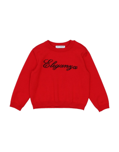 Dolce & Gabbana Babies' Sweaters In Red