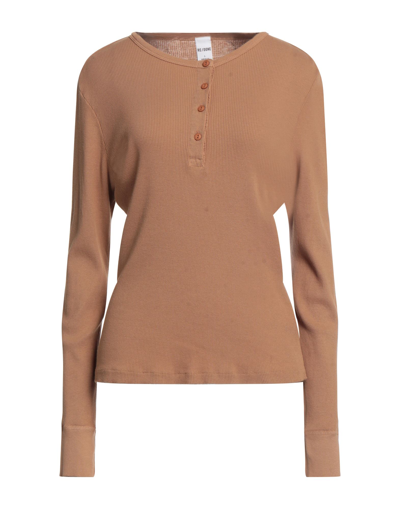 Re/done Sweaters In Camel