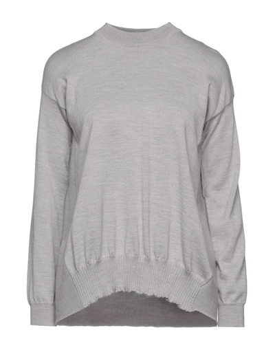 Alpha Studio Sweaters In Light Grey