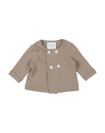 Le Petit Coco Kids' Cardigans In Beige