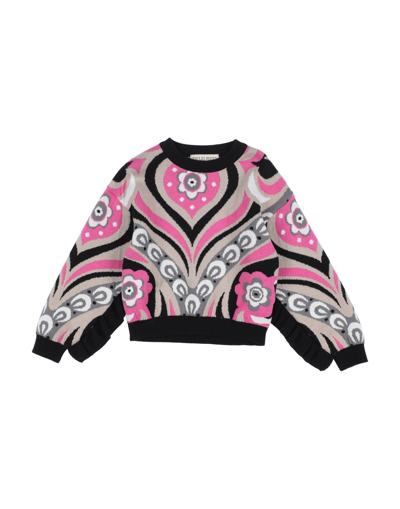 Emilio Pucci Kids' Sweaters In Grey