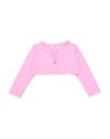 Monnalisa Kids' Wrap Cardigans In Pink