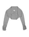 Microbe By Miss Grant Wrap Cardigans In Grey