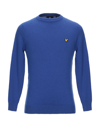 Lyle & Scott Sweaters In Bright Blue
