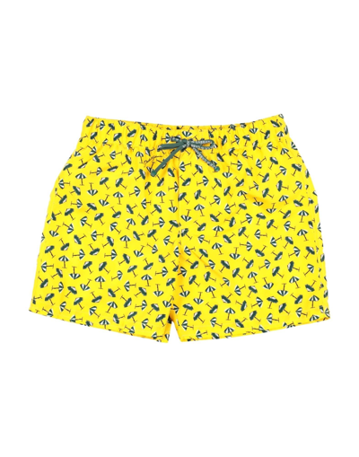 Dolce & Gabbana Kids' Swim Trunks In Yellow