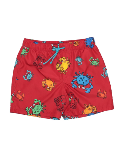 Dolce & Gabbana Kids' Swim Trunks In Red