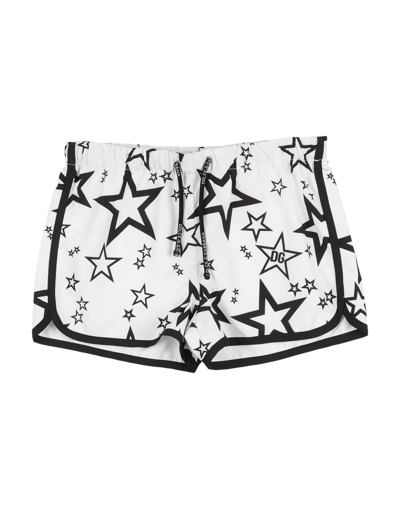 Dolce & Gabbana Kids' Beach Shorts And Pants In White