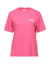 Ganni T-shirts In Fuchsia