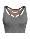 SÀPOPA SÀPOPA WOMAN TOP GREY SIZE M POLYAMIDE, POLYESTER, ELASTANE