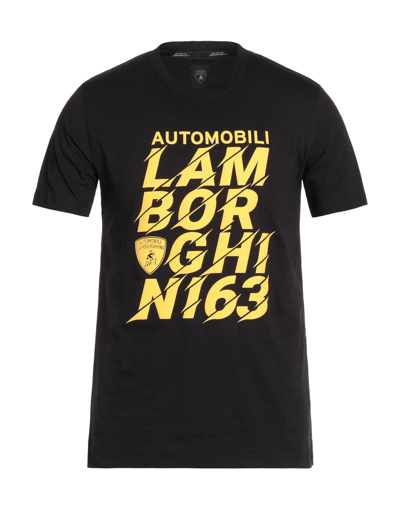 Automobili Lamborghini T-shirts In Black