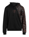 AUTOMOBILI LAMBORGHINI AUTOMOBILI LAMBORGHINI MAN SWEATSHIRT BLACK SIZE S POLYESTER, COTTON, ELASTANE