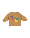 Bobo Choses Newborn Sweatshirt Camel Size 3 Organic Cotton In Beige