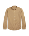 Polo Ralph Lauren Polo Pony-embroidered Cotton Shirt In Beige